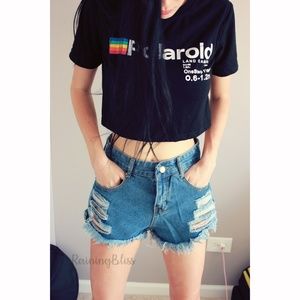 NWT Frayed Denim Shorts🔥